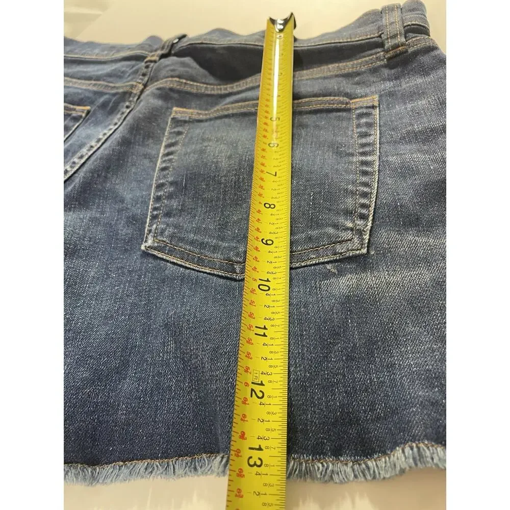 J.Crew Jeans Women's Size 28 Denim Cutoff Shorts Frayed Hem Blue